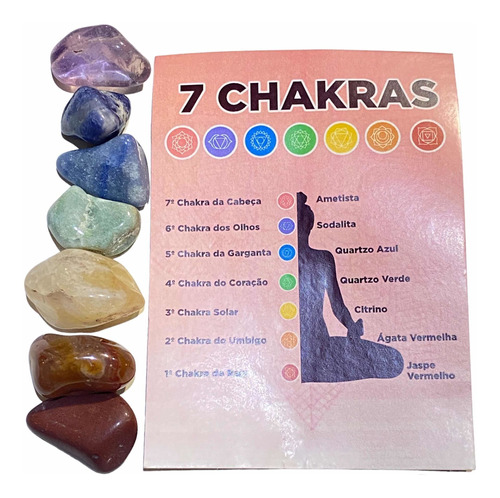 7 Chakras Piedras Energeticas En Kit - Artesanías Rocco