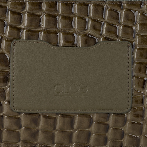 Cartera Cierre Sencillo Cloe Racso Mediano Color Verde