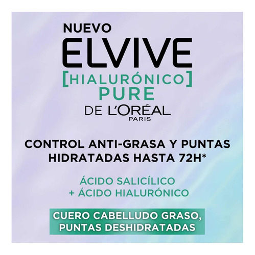 Acondicionador L'oréal Paris Elvive Hialurónico Pure 370ml
