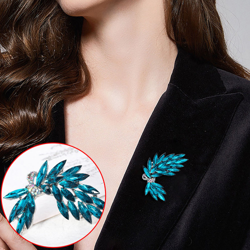 Pañuelo Y Broche Con Forma De Ramo De Flores F Crystal Bouqu