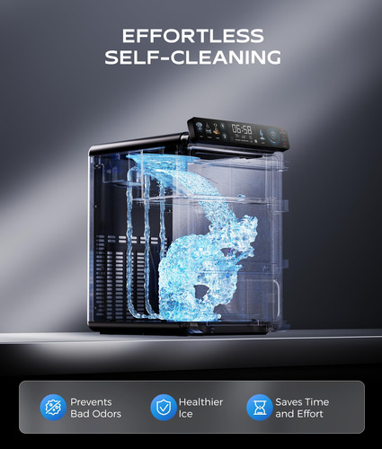 Máquina De Fazer Gelo Ecozy Smart Nugget 20kg/24h Com Smart