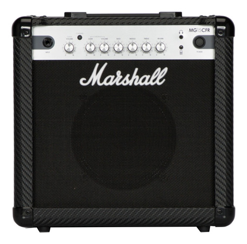 Amplificador Marshall MG Carbon Fibre MG15CFR Transistor para guitarra de 15W color negro 220V