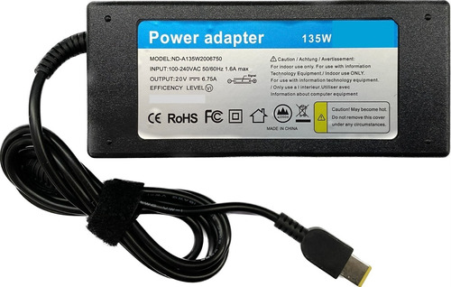 Cargador Compatible Lenovo Yoga Legion Y520 Adl135ndc3a 135w