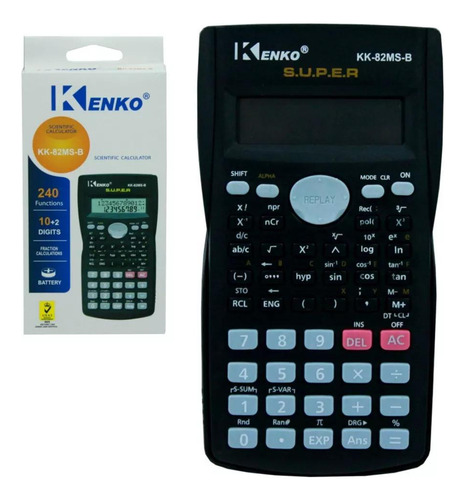 Calculadora Científica Kenko Kk-82ms 240 Funções