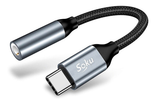  Soku CEL-C2B4A5B8 USB Tipo C Auxiliar 3.5mm USB Negro