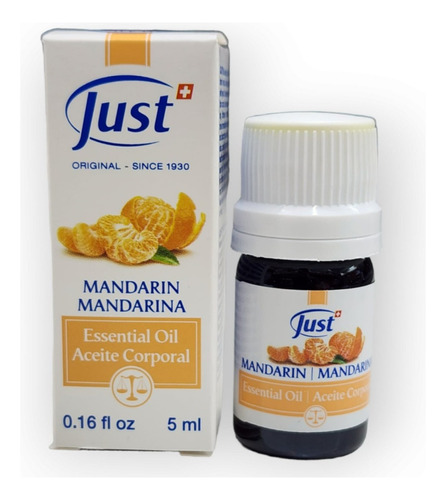 Aceite Esencial Mandarina 5ml Swiss Just Aromaterapia