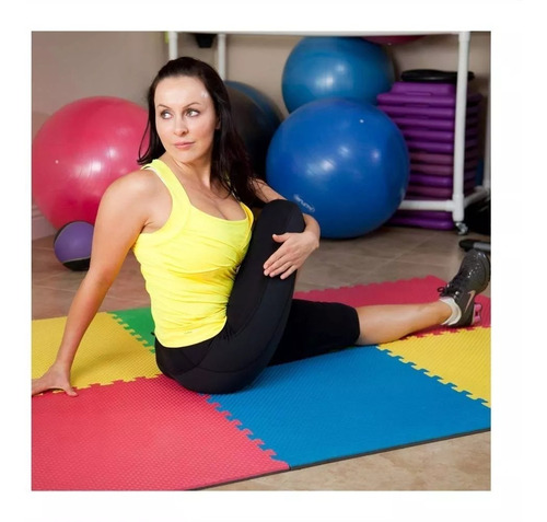 Imagen 1 de 8 de Tapete Yoga Piso Foamy Piso Gym Paq 20 Pzas Msi