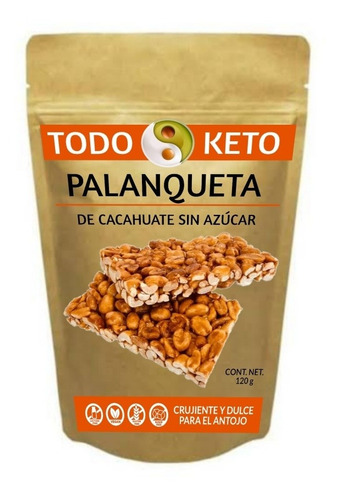 Keto Palanqueta De Cacahuate Sin Azúcar
