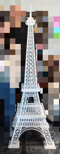Torre Eiffel En Mdf De  1.75 Mts De Altura