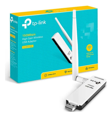 Adaptador De Red Tp-link Tl-wn722n Rompemuros Wifi Usb