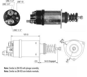 Solenoide O Automatico Ford Camiones 6.6l 37mt 41mt 12v Zm 3