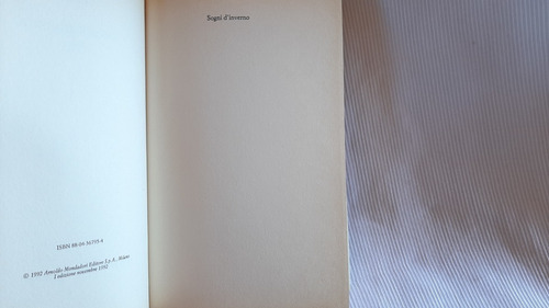 Imagen 4 de 7 de Sogni D'inverno: Romanzo Rosetta Loy Mondadori