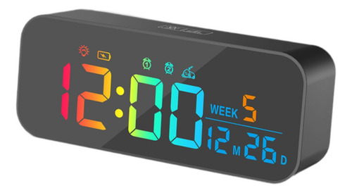 Fs Reloj Digital De Mesa Con Luz Ambiental Suave