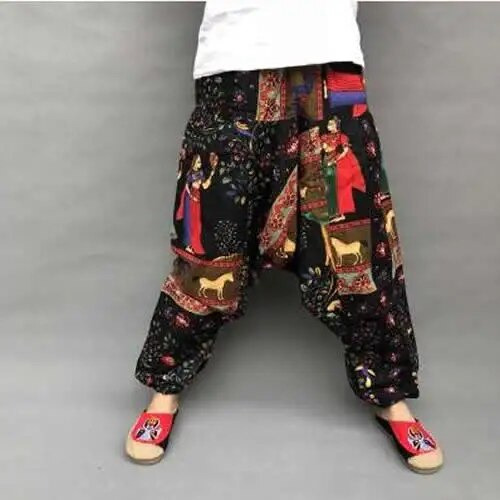 Pantalones Holgados Tipo Harén Para Mujer  Estilo Casual  Ti