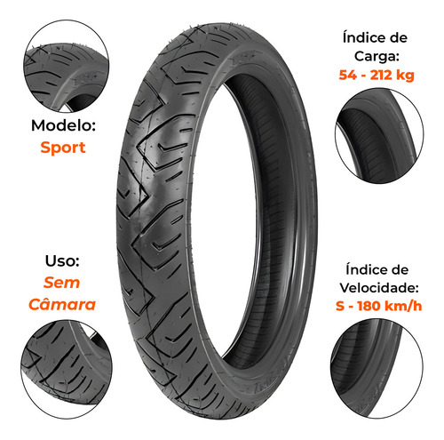 Par Pneu Dafra Apache 150 110-70-17+100-90-18 Sport Technic
