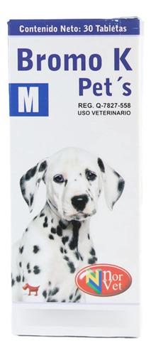 Bromo K Pets M, Tipo Epi-lepxis. 30 Tabletas