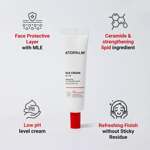 Atopalm Crema Facial, 1.1 Fl. Oz., 35ml, Hidratante Facial H