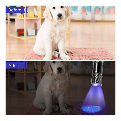 Linternas Uv Con Luz Negra Roceei, 10 Piezas, Led, Portátile