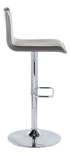 Lumisource Mara Taburete De Bar Ajustable Tapizado Taburetes