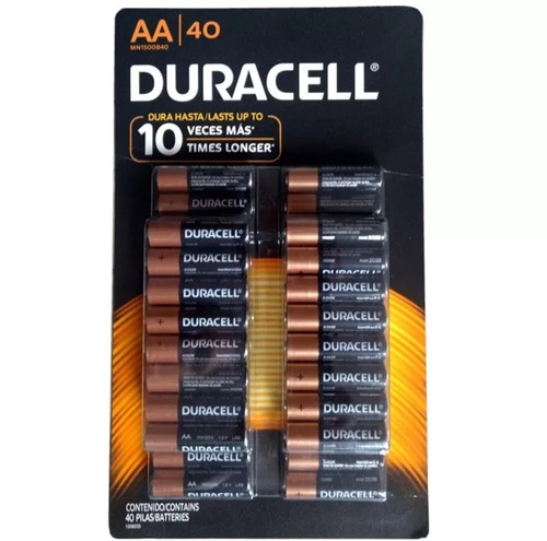 Pilas Duracell Aa X 40 Unidades.