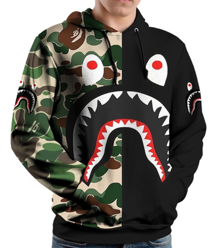 moletom bape camuflado