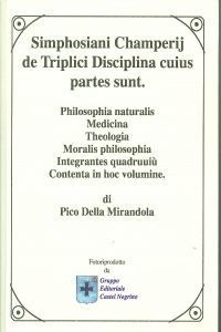 Libro Simphosiani Champerij De Triplici Disciplina Cuius Par