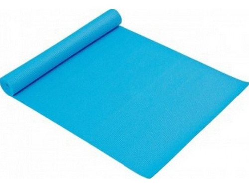 Tapete Colchonete De Yoga Em Eva Simples Azul Liveup Ls3231b