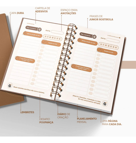Kit Café Com Deus Pai + Planner 2025: Inspiração E Organizaç