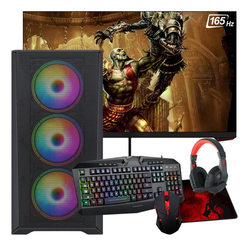 Pc Gamer Completa Ryzen5 32gb Ram 1tb Ssd + Monitor 27 165hz