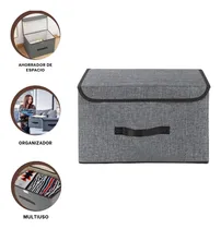 Comprar Pack4 Canasta De Organizacion De Ropa Familiar En Plomo