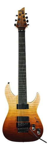 Guitarra eléctrica Schecter SLS Elite C-7 FR de arce/fresno 2018 antique fade burst con diapasón de ébano