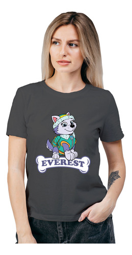 Polera Mujer Paw Patrol Everest Husky Algodon Organico Wiwi