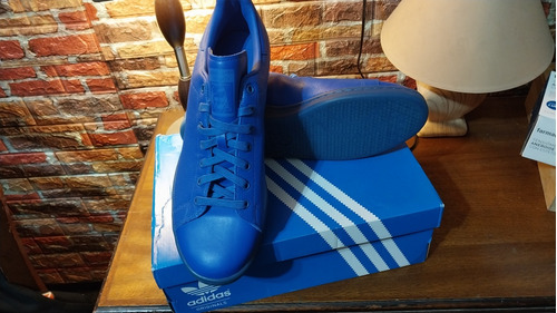 Championes adidas Cuero Azul Originales Nuevos T45