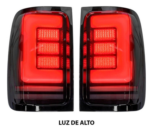 Faros Traseros Full Led Fume Para Volkswagen Amarok Por Par