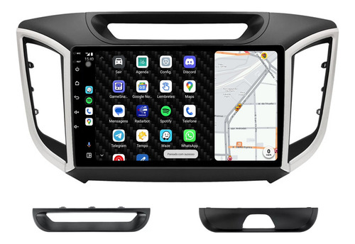 Multimidia 9p Creta 14/21 Carplay Android Auto Mp5 + Ré