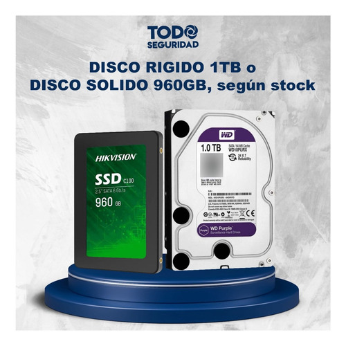 Imagen 3 de 9 de Kit Seguridad Dvr 8ch Hikvision + 8 Camaras 1080p 2mp +disco