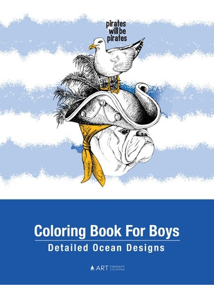 Libro Coloring Book For Boys: Detailed Ocean Designs: Col...