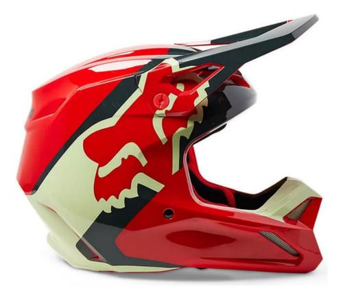 Casco Moto V1 Xpozr Helmet Ece Rojo.
