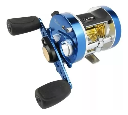 Reel rotativo Marine Sports Caster 400 derecho color azul