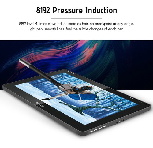 16hd Ips Gráficos Dibujo Tableta Monitor Pantalla 1920*1080