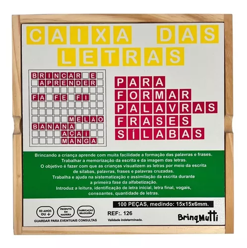 Jogo Educativo Pedagogico Infantil Alfabeto Letras E Sílabas