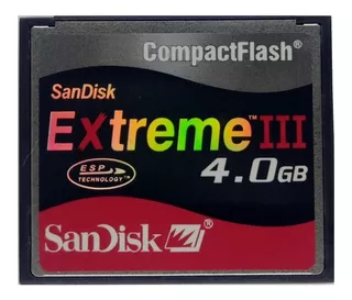 - Cf Cartão Compact Flash Sandisk 4gb Sdcfb-4096-a10 Tlc