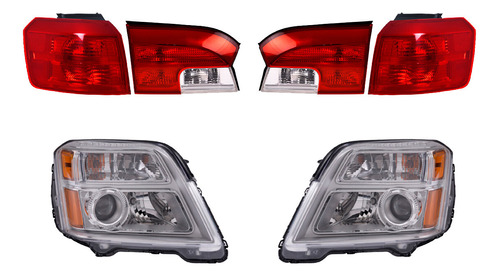 Faros Fdo Crom + Calaveras Depo Gmc Terrain Del 2010 Al 2015