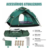 Comprar Joyfox Barraca De Camping Automatica Barraca Camping Impermeavel 2000mm Para 4-5 Pessoas 240*210*135cm Cor Verde-escuro Joyfox