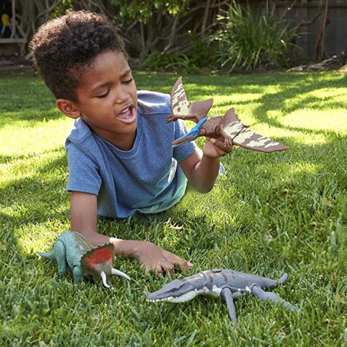 Imagem 8 de 10 de Jurassic World Pteranodon Roar Strikers Com Som - Mattel