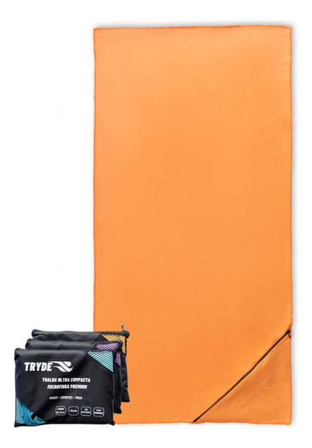 Toalha Microfibra Secagem Rápida 1,20mx60cm Ziper Tryde Lara