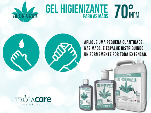Imagem 3 de 5 de 50 Un Álcool Gel 70% Antisséptico 500ml Preço De Indústr