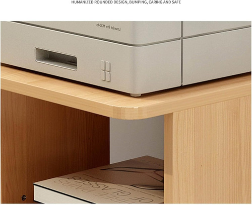 Soporte For Impresora, Estante De Mesa De Madera For Im...