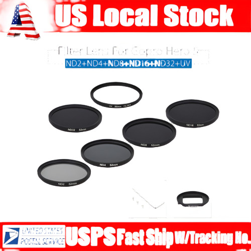 8pcs Nd2 + Nd4 + Nd8 + Nd16 + Nd32 + Uv Filtro + Adpter + Ta