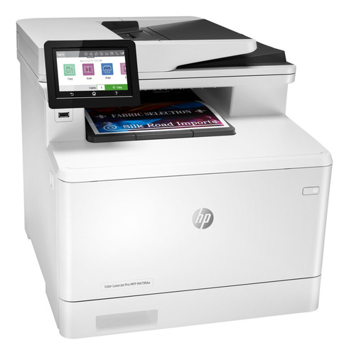 Impresora a color multifunción HP LaserJet Pro M479FDW con wifi 220V blanca